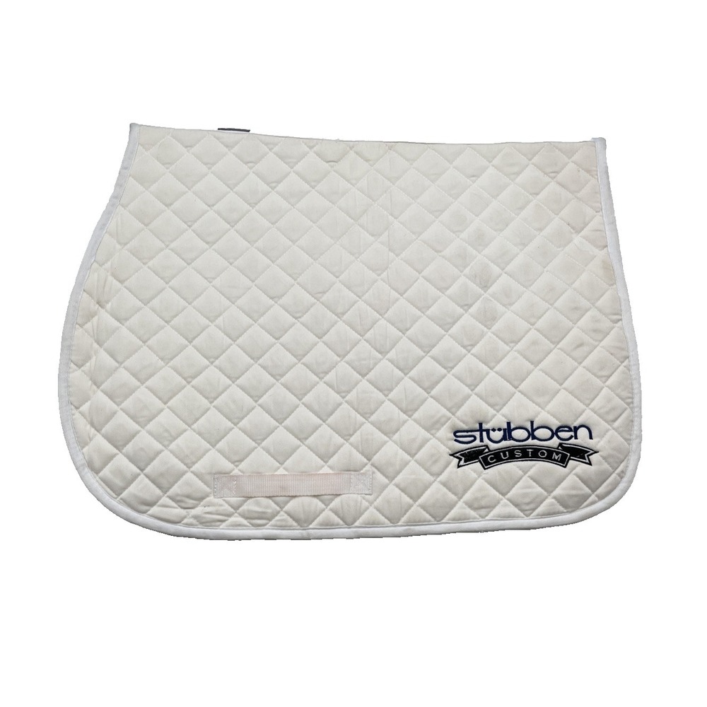 Stubben Custom Quilted Saddle Pad All-Purpose Ivory Baby‎ Pad DuraTech Excellent